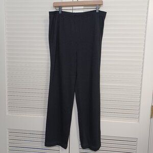 St John Sport Pants Pull On by Marie Gray Black Knit Womens Small